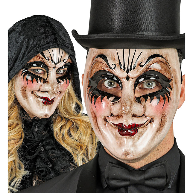 Maska na Halloween Lalka Straszny Człowiek