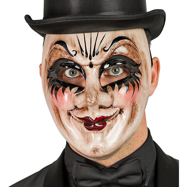 Maska na Halloween Lalka Straszny Człowiek