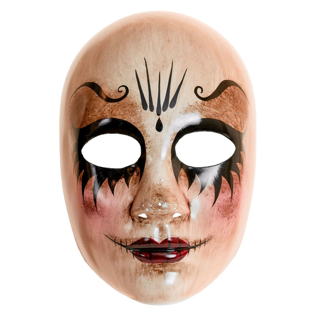 Lalka damska z maską na Halloween