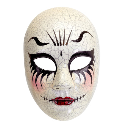 Maska na Halloween Straszna lalka damska