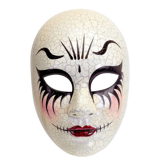 Maska na Halloween Straszna lalka damska