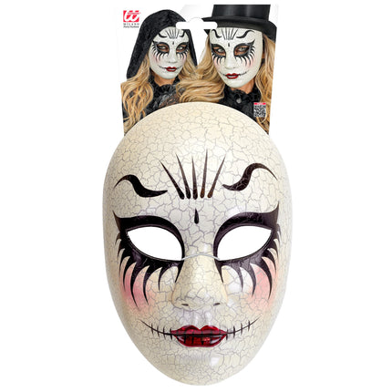 Maska na Halloween Straszna lalka damska