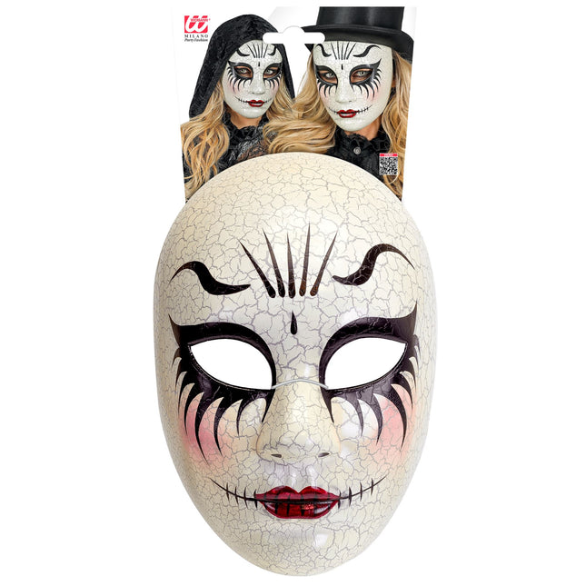 Maska na Halloween Straszna lalka damska