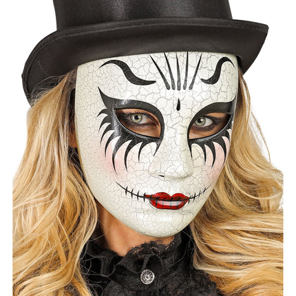 Maska na Halloween Straszna lalka damska
