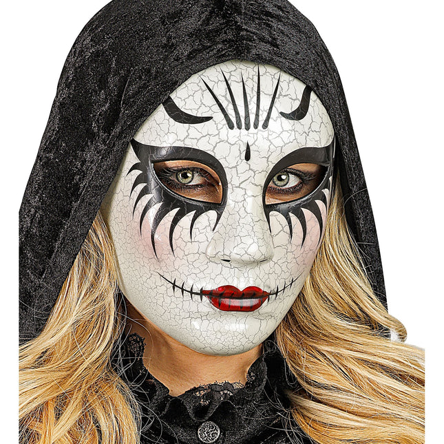 Maska na Halloween Straszna lalka damska