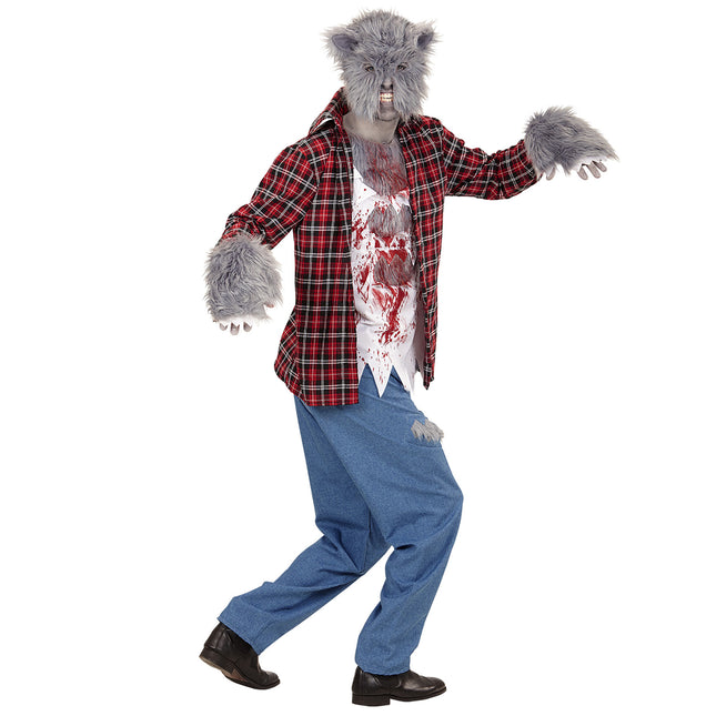 Kostium na Halloween dla mężczyzn Wilkołak 5-częściowy