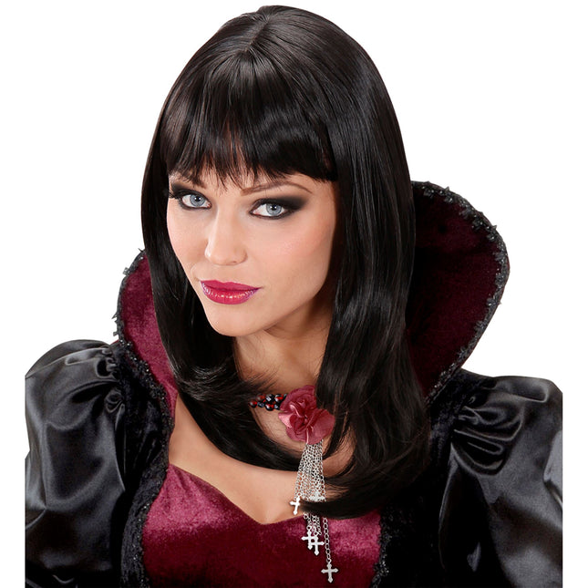 Czarna peruka Ashley