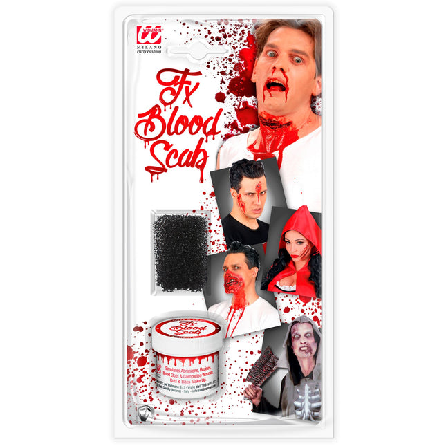 Zestaw do makijażu na Halloween Krew 2 szt