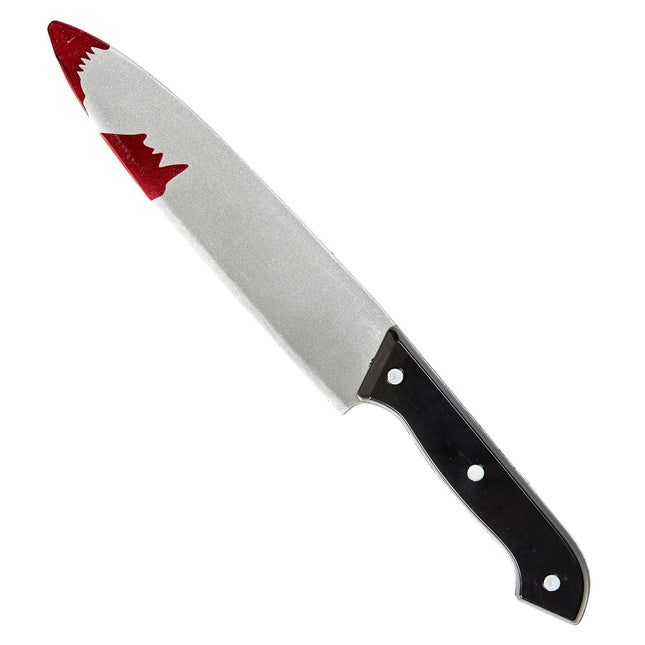 Fałszywy nóż na Halloween Krwawy 30 cm