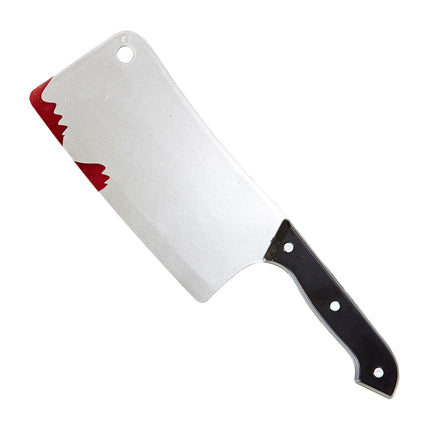 Fałszywy nóż na Halloween Krew 30 cm