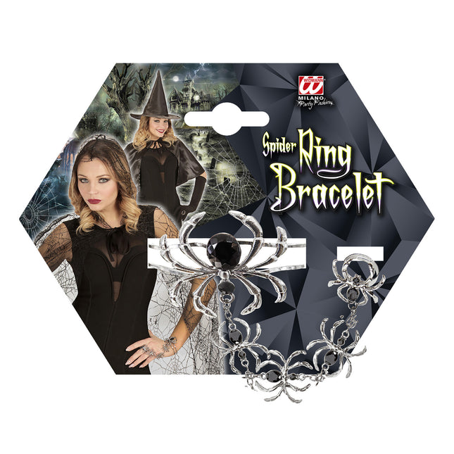 Bransoletka na Halloween Pająki