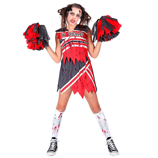 Halloweenowa sukienka damska Zombie Cheerleaderka