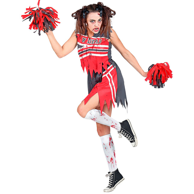 Halloweenowa sukienka damska Zombie Cheerleaderka