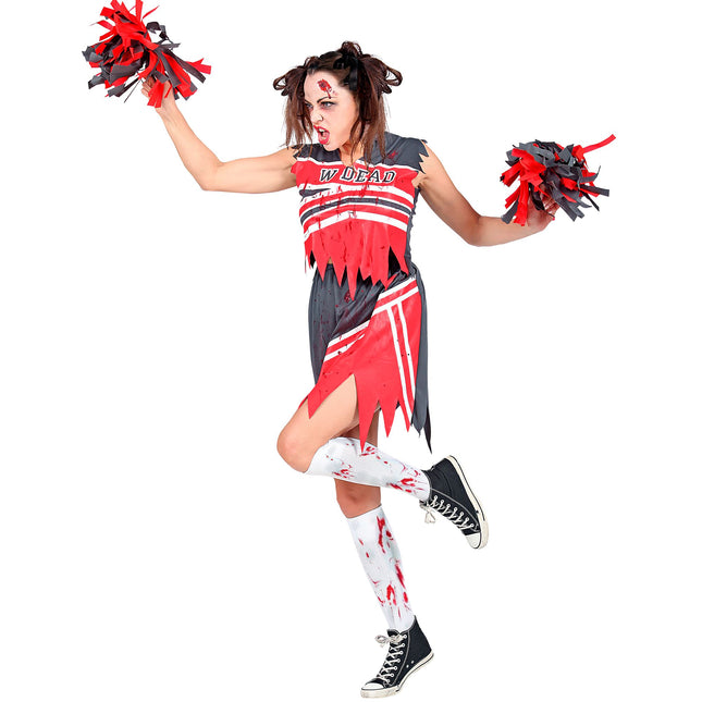 Halloweenowa sukienka damska Zombie Cheerleaderka