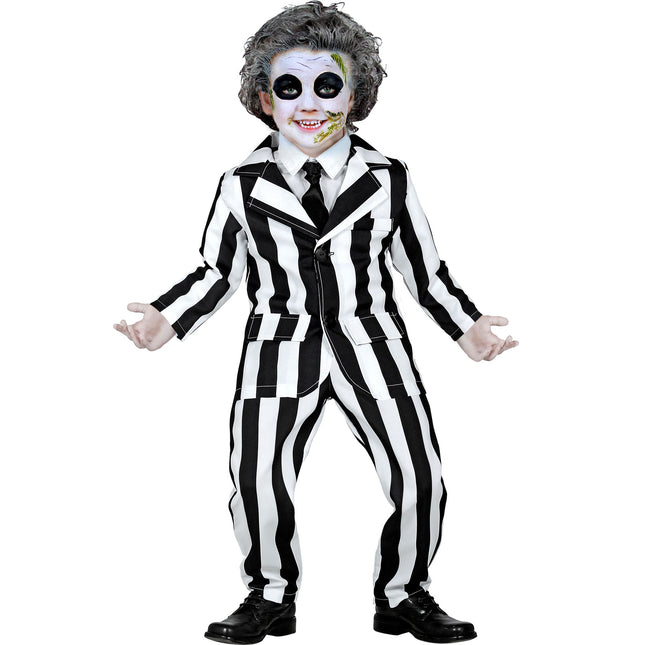 Kostium na Halloween czarno-biały duch dziecka