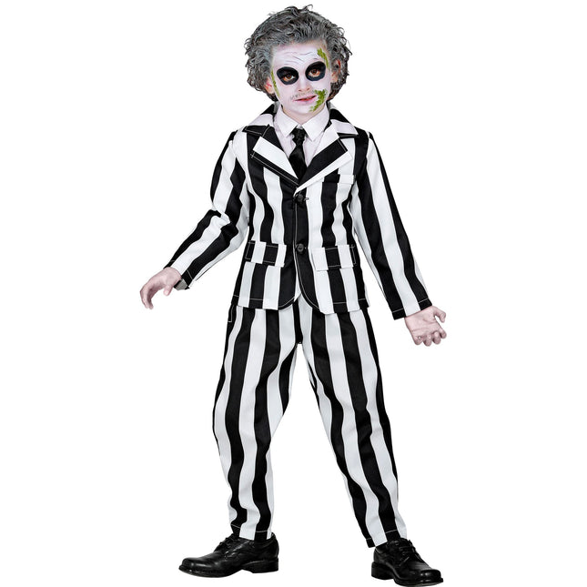 Kostium na Halloween czarno-biały duch dziecka