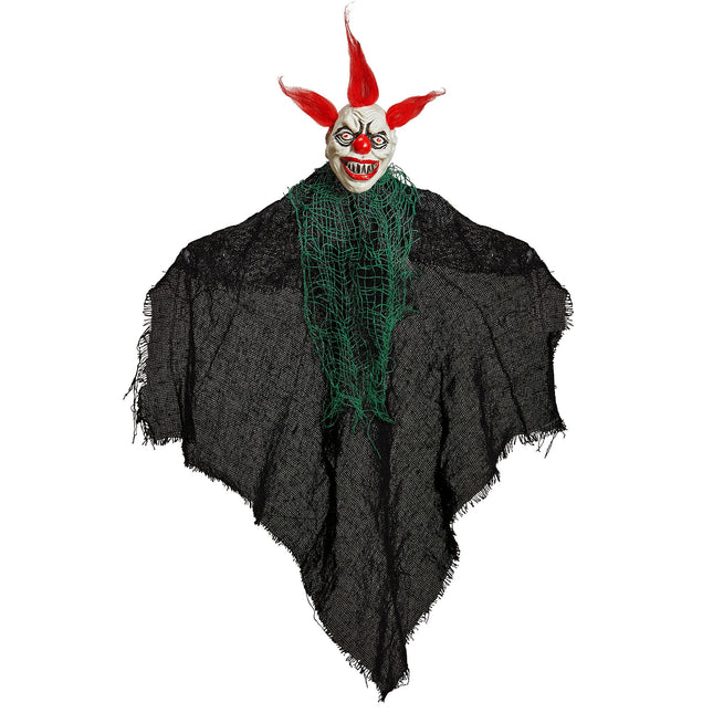 Halloweenowa lalka klaun 50 cm