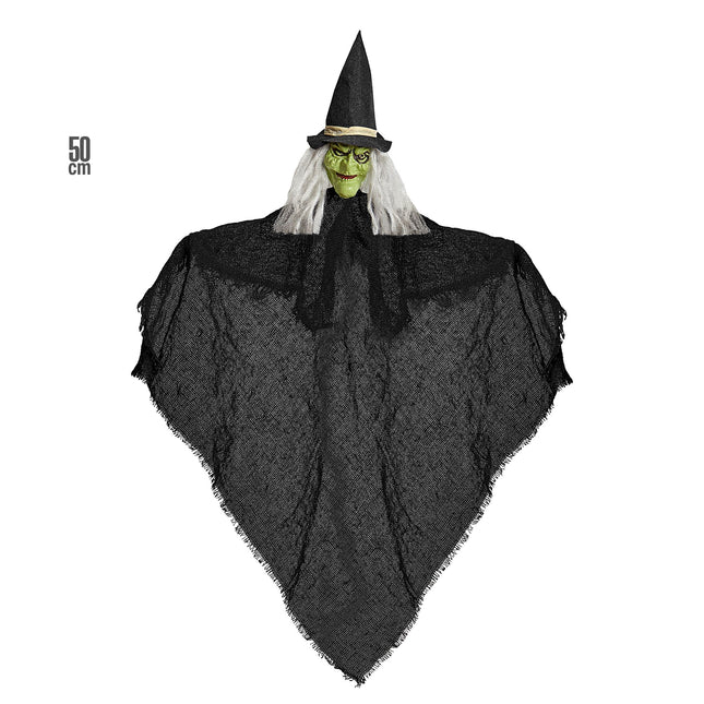 Halloweenowa lalka czarownica 50 cm