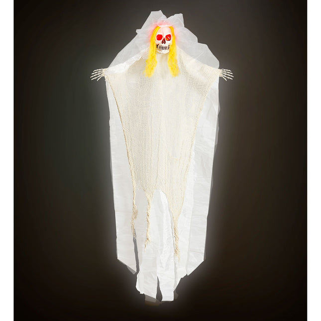 Halloweenowa lalka panna młoda ze światłami 1.05m