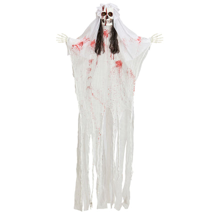 Halloweenowa lalka szkieletowa panna młoda 1,7 m