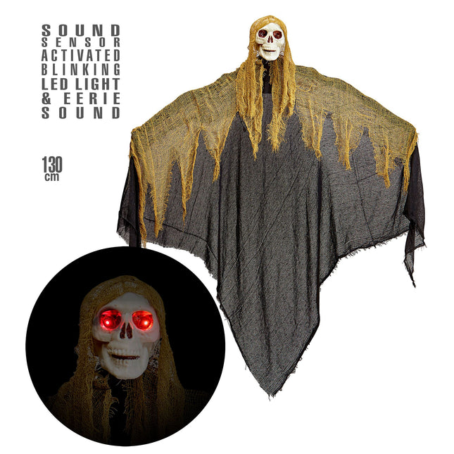 Manekin na Halloween ze światłem i dźwiękiem 1,3 m