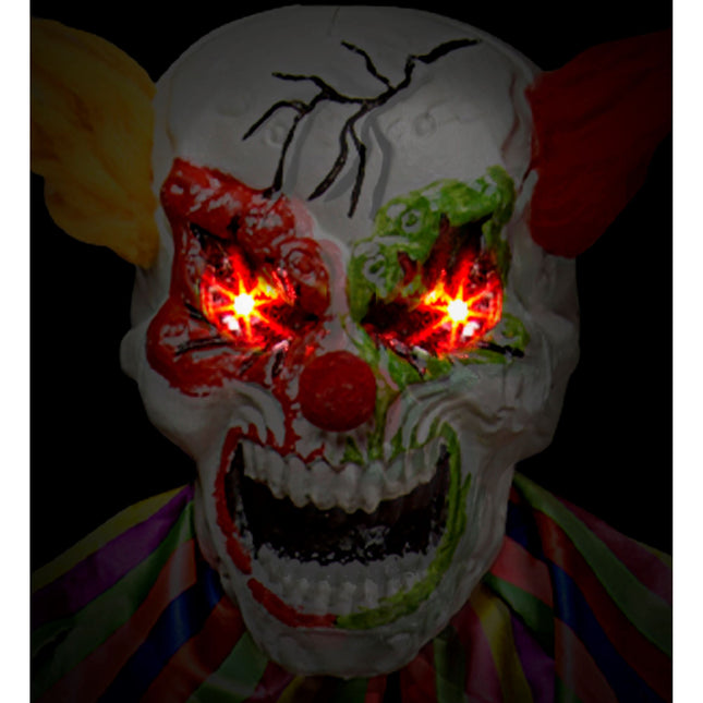 Halloweenowa lalka klaun ze światłem i dźwiękiem 2,4 m