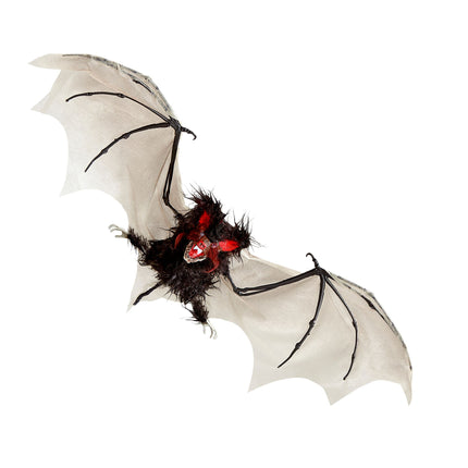 Halloweenowy sztuczny nietoperz ze światłem 89 cm