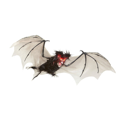 Halloweenowy sztuczny nietoperz ze światłem 89 cm