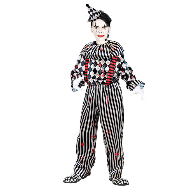 Kostium na Halloween dla dziecka Klaun 4 szt