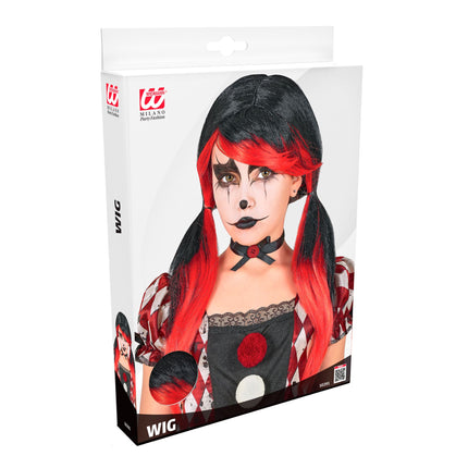 Peruka na Halloween – przerażający klaun