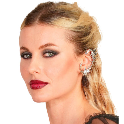 Halloweenowa imitacja kolczyka typu ear cuff
