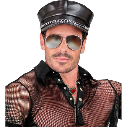 Naszyjnik na Halloween z sercem i drutem kolczastym