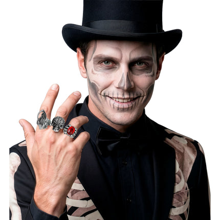 Zestaw pierścionków na Halloween, 3 szt.