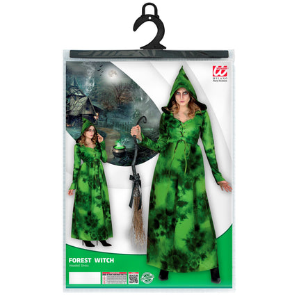 Sukienka na Halloween Zielona Leśna Czarownica