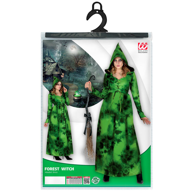 Sukienka na Halloween Zielona Leśna Czarownica