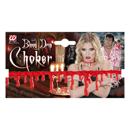 Naszyjnik na Halloween Krople krwi