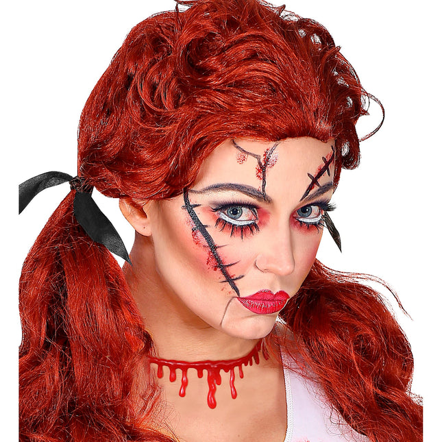 Naszyjnik na Halloween Krople krwi