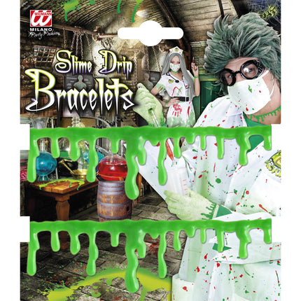 Bransoletka na Halloween Green Slime