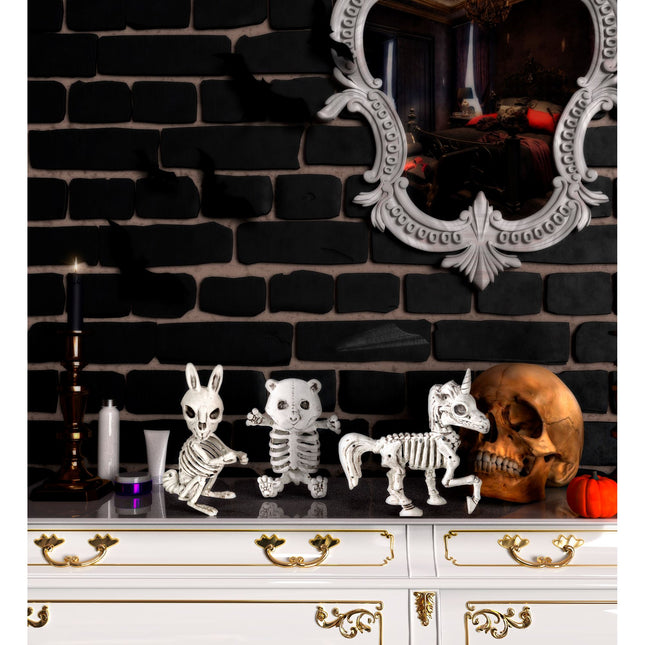 Halloweenowy Królik Szkielet 16 cm
