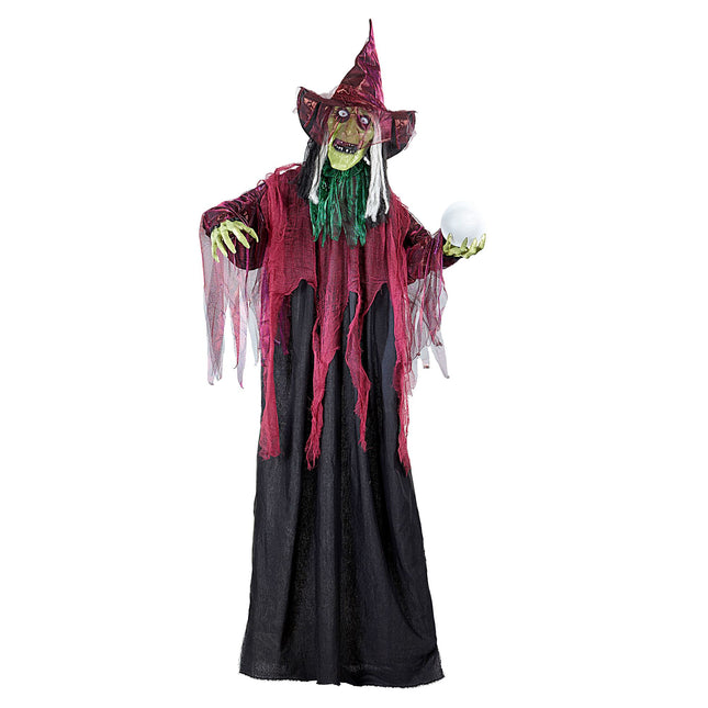 Halloweenowa lalka czarownica ze światłem 1.7m
