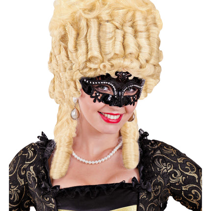 Czarna maska na oczy Black Venice