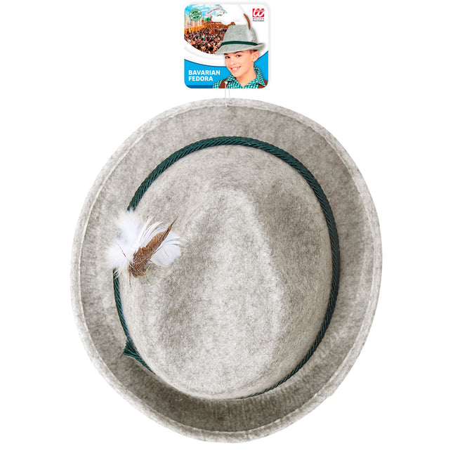 Oktoberfest Hat Tiroler Grey Child