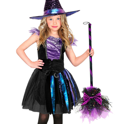 Halloweenowa miotła czarownicy 85 cm