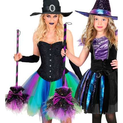 Halloweenowa miotła czarownicy 85 cm