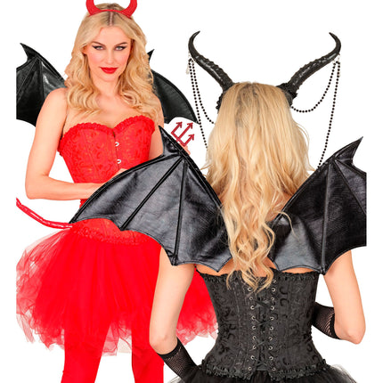 Skrzydła nietoperza na Halloween, 84 cm