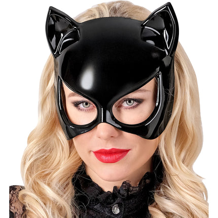 Maska na Halloween – czarny kot