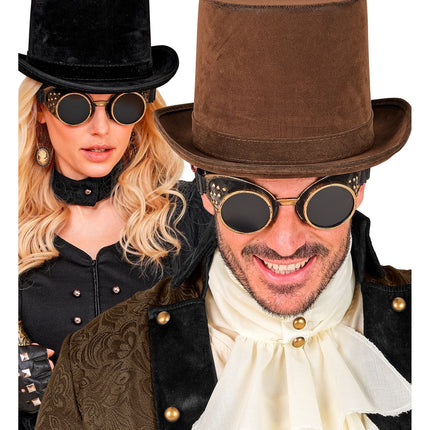 Okulary na Halloween w stylu steampunkowym