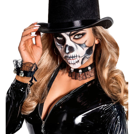 Zestaw biżuterii na Halloween: obroża i bransoletka