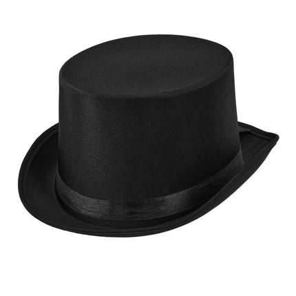 Czarny cylinder na Halloween, 60 cm