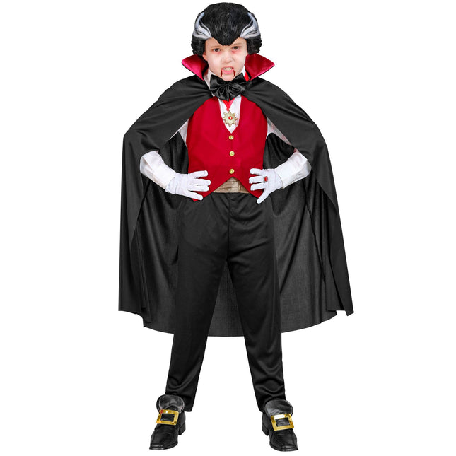 Kostium na Halloween Czarny Czerwony Dziecko Wampir 5 szt